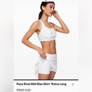 Pace Rival Skirt *Extra Long lululemon